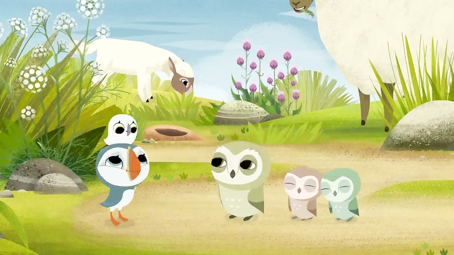 انیمیشن صخره پافین ها Puffin Rock - فصل 2 قسمت 13 ( 37 تا 39 آخر )